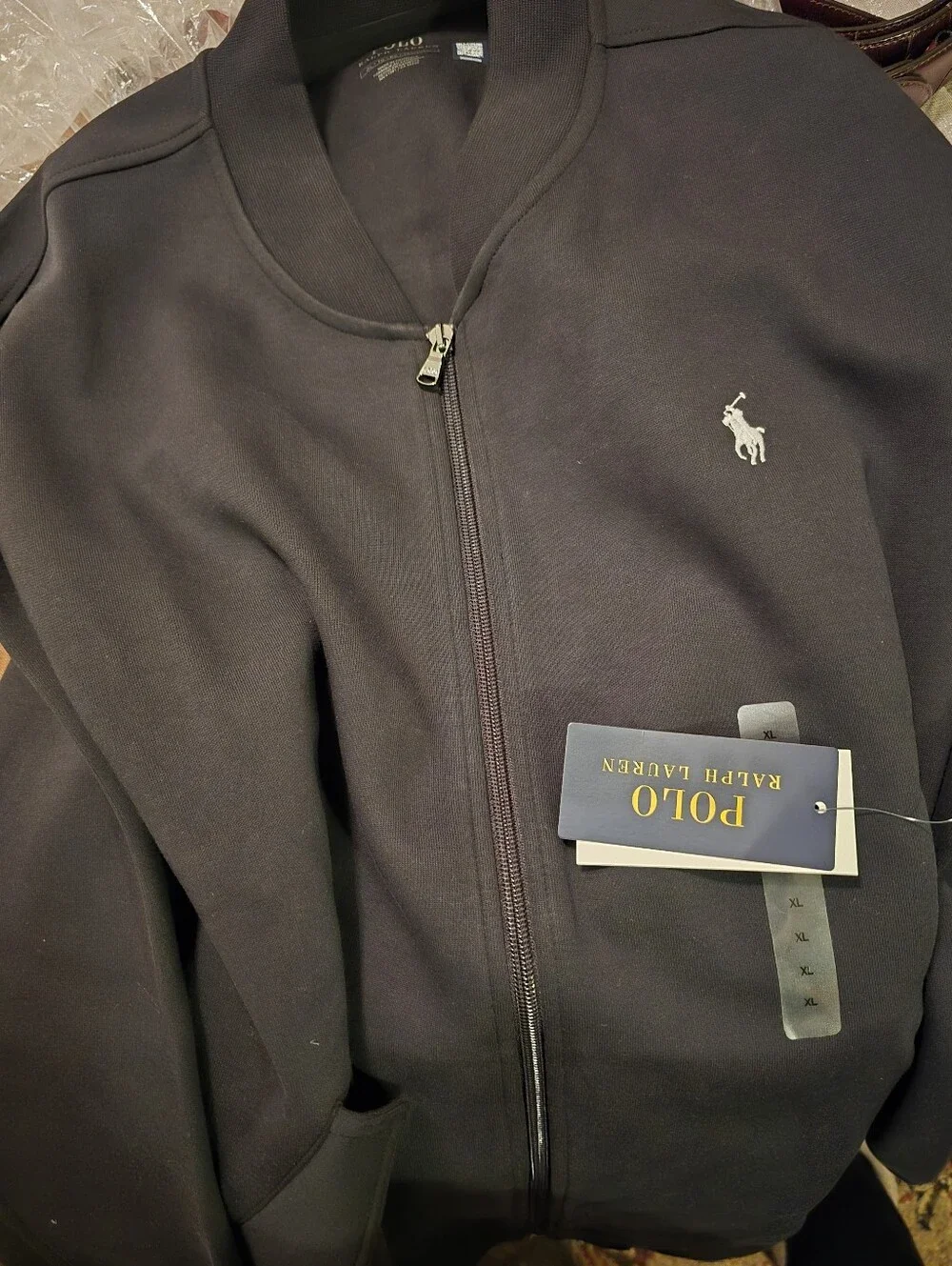 Double-Knit Flight Jacket - Polo by Ralph with Polo Pony Logo - XL